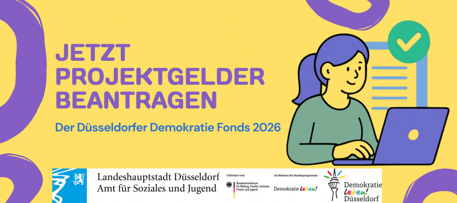 F&ouml;rdermittel f&uuml;r 2026: Der D&uuml;sseldorfer Demokratie Fonds